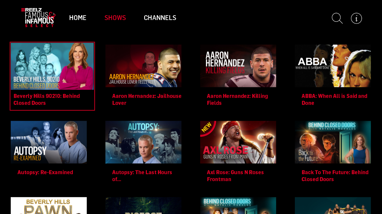 REELZ Famous & Infamous Select TV App Roku Channel Store Roku