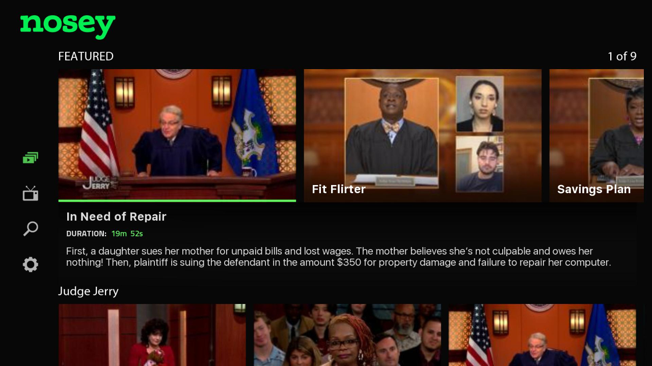 Nosey TV App Roku Channel Store Roku