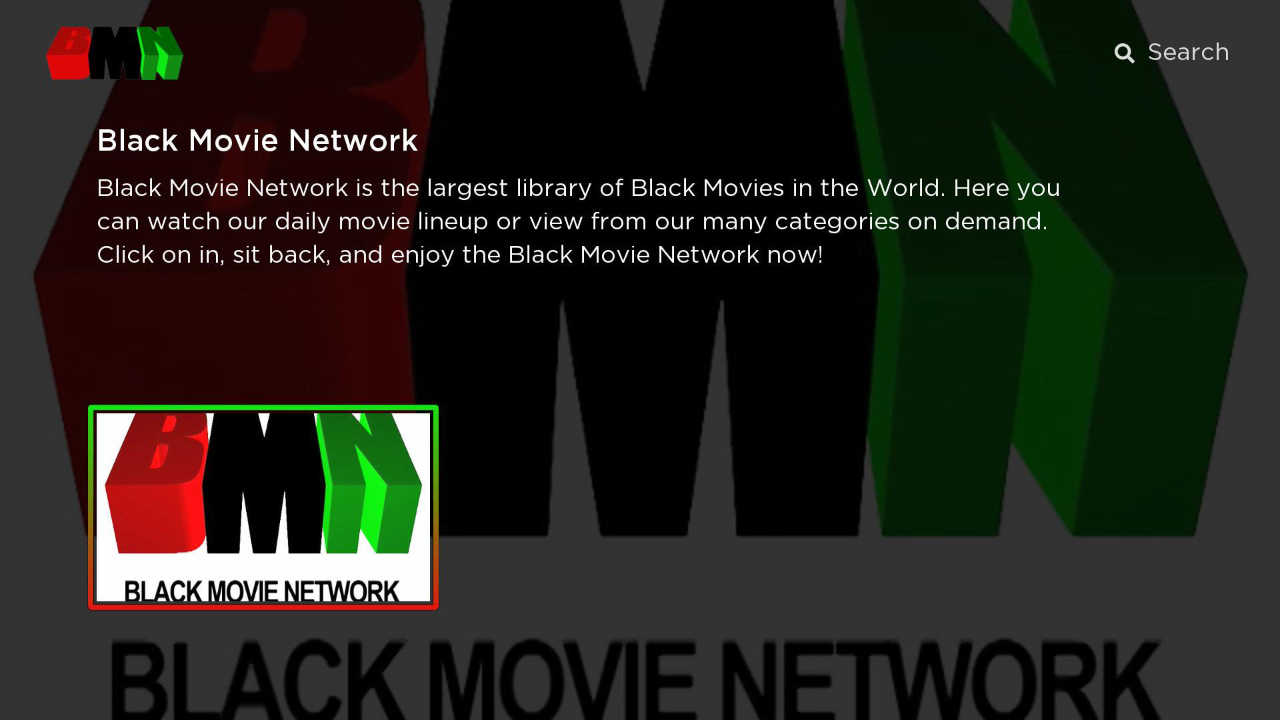 Black Movie Network TV App Roku Channel Store Roku