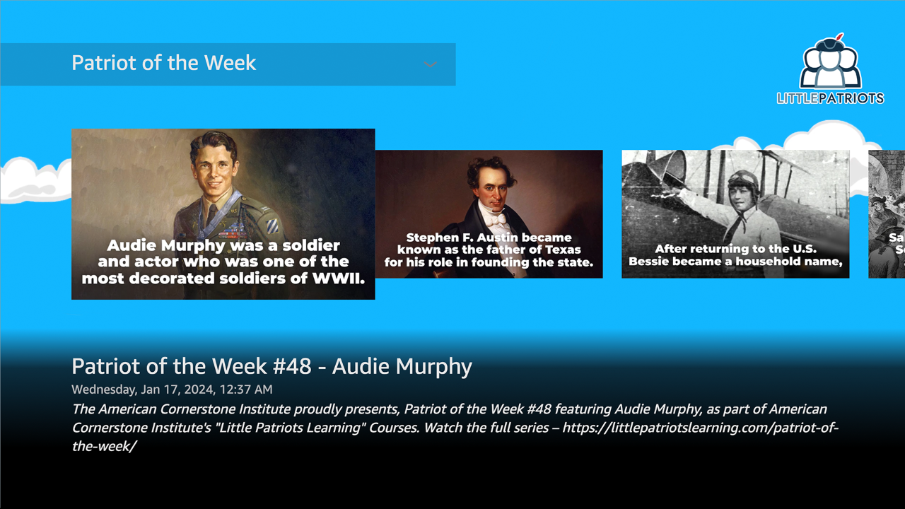 Little Patriots TV App Roku Channel Store Roku