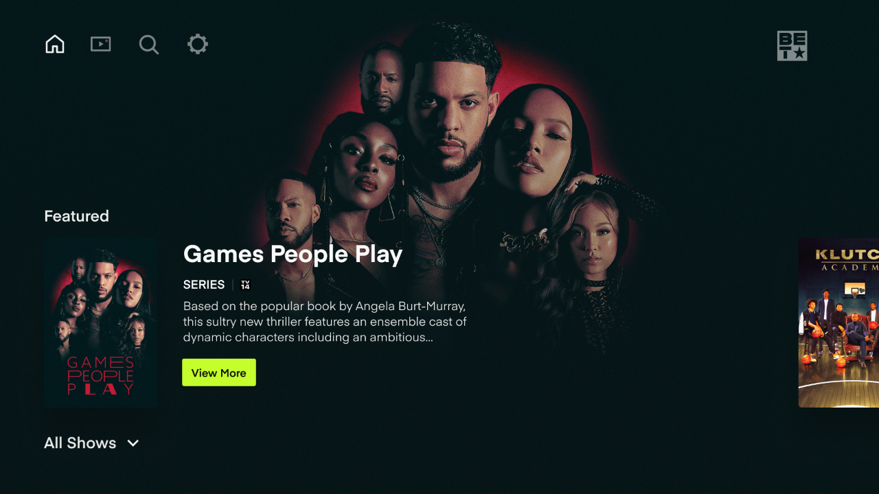 BET | TV App | Roku Channel Store | Roku