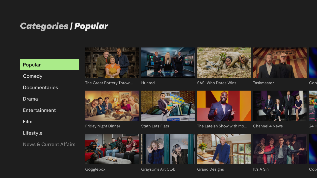 Channel 4 TV app Roku Channel Store Roku