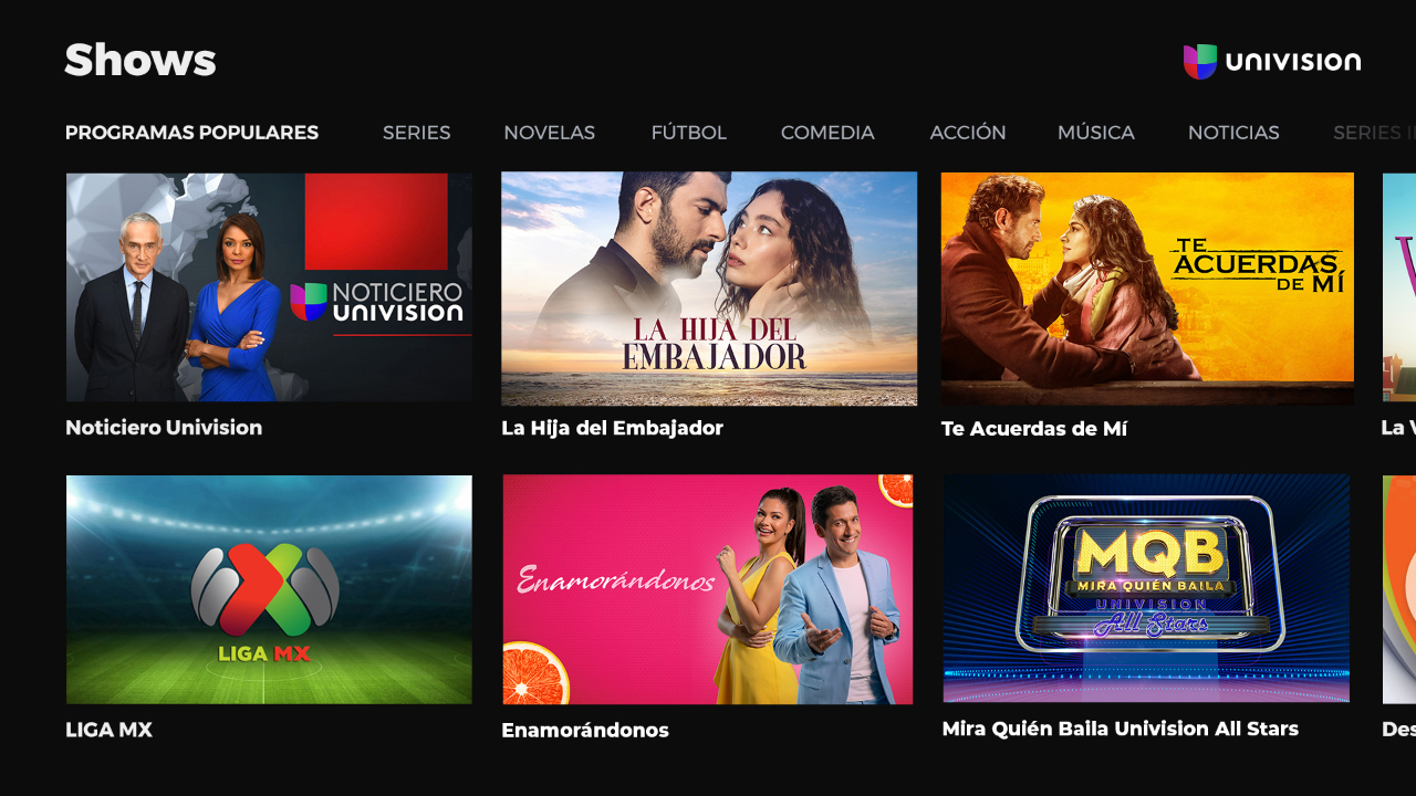 Univision TV App Roku Channel Store Roku