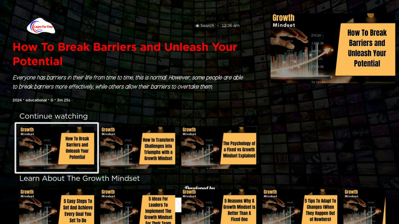 Growth Mindset Tv App Roku Channel Store Roku