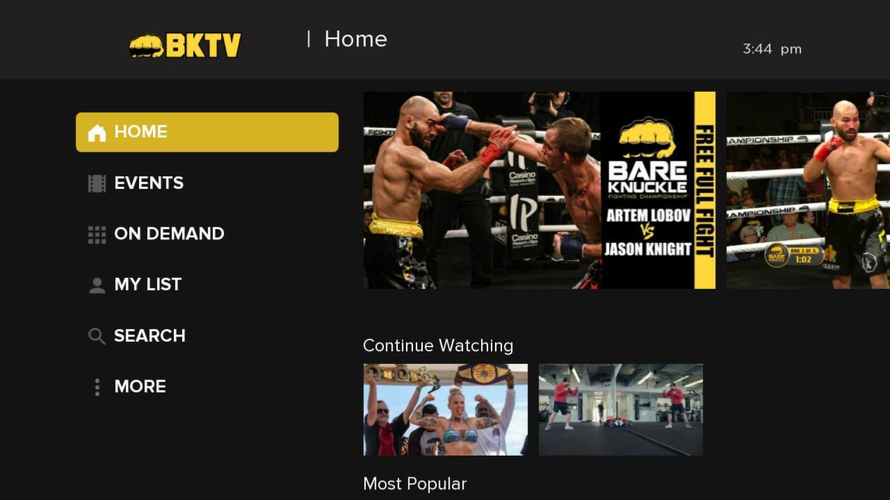 Bare Knuckle TV | TV App | Roku Channel Store | Roku