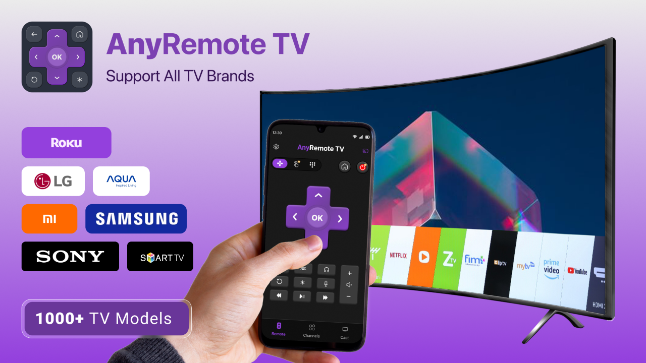 AnyRemote Cast to TV TV App Roku Channel Store Roku