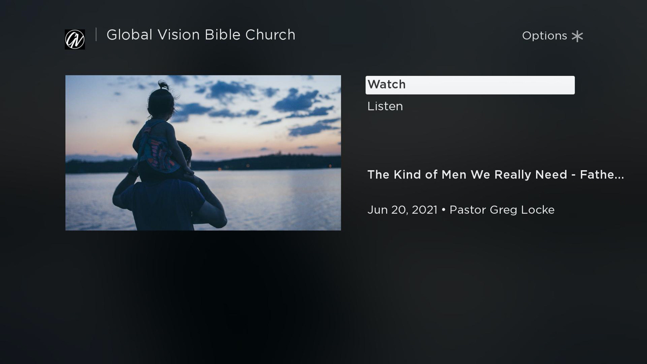 Global Vision Bible Church TV App Roku Channel Store Roku