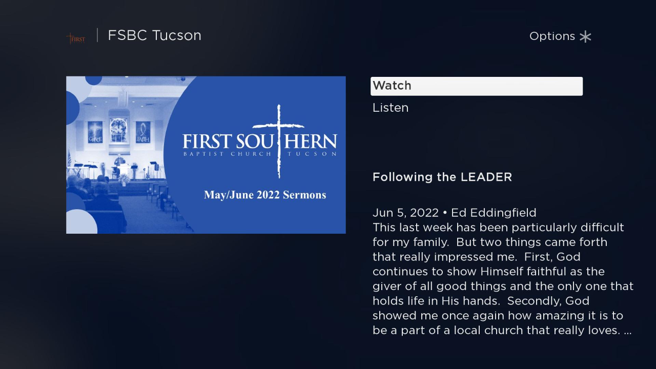 FSBC Tucson TV App Roku Channel Store Roku