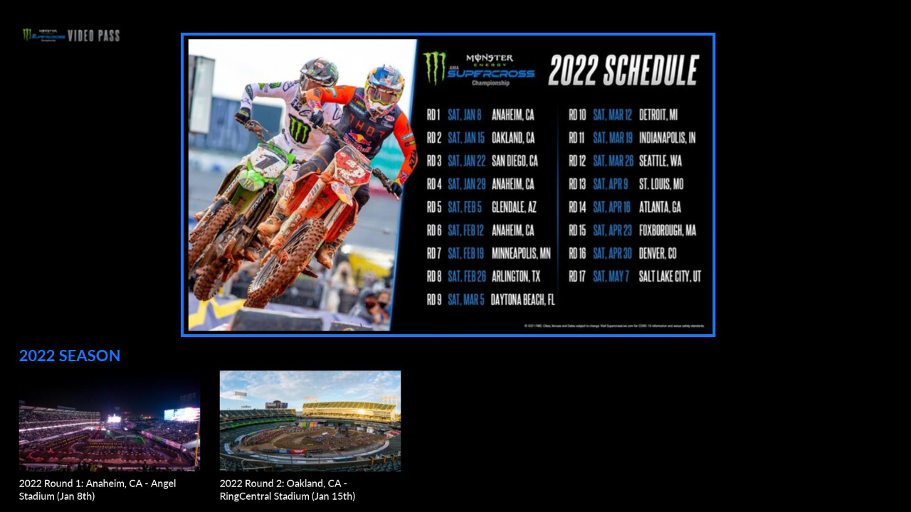 Supercross Video Pass TV app Roku Channel Store Roku