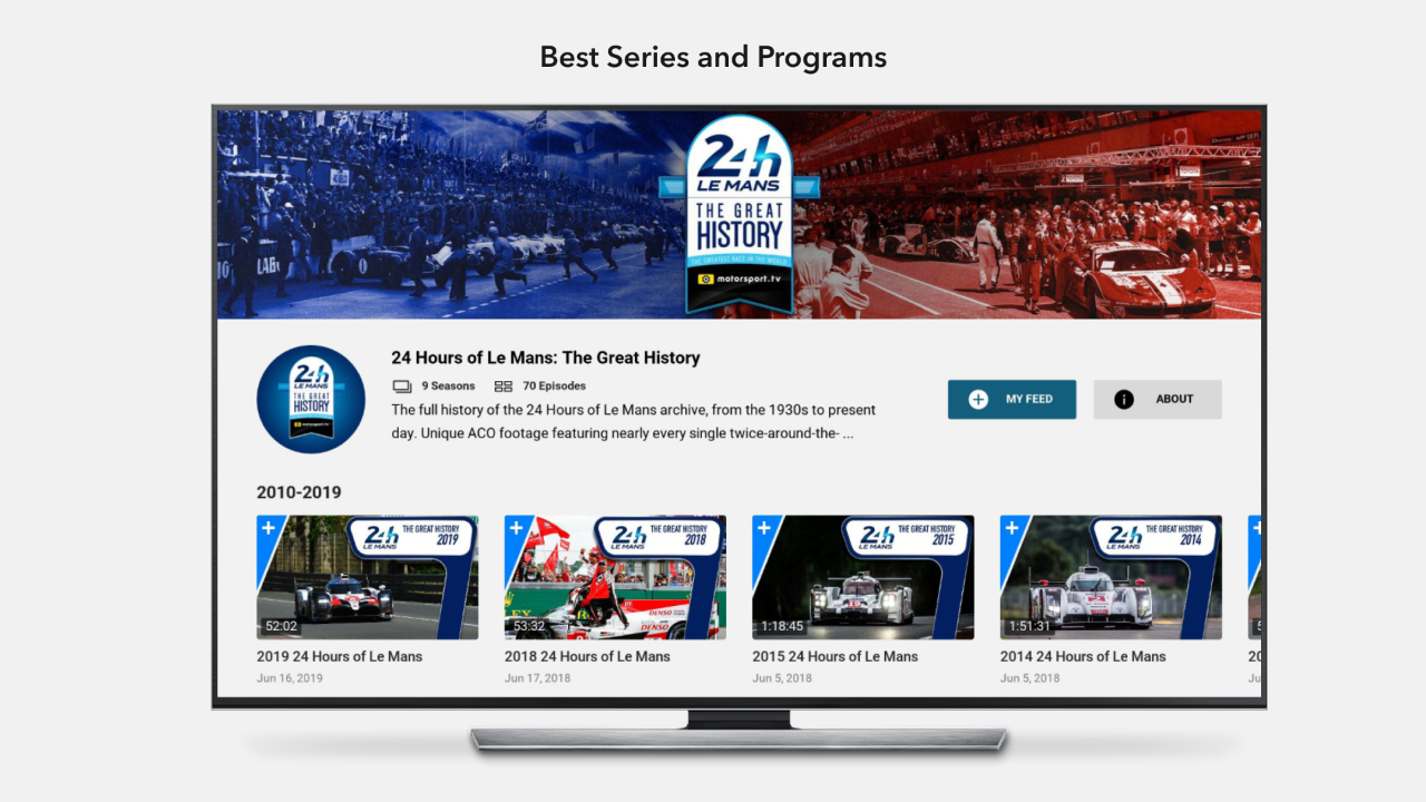 Motorsport.tv Stream Racing Videos TV App Roku Channel Store Roku
