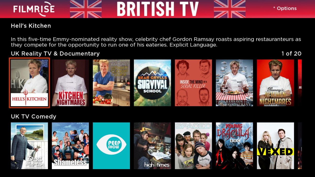 FilmRise British TV Roku Guide