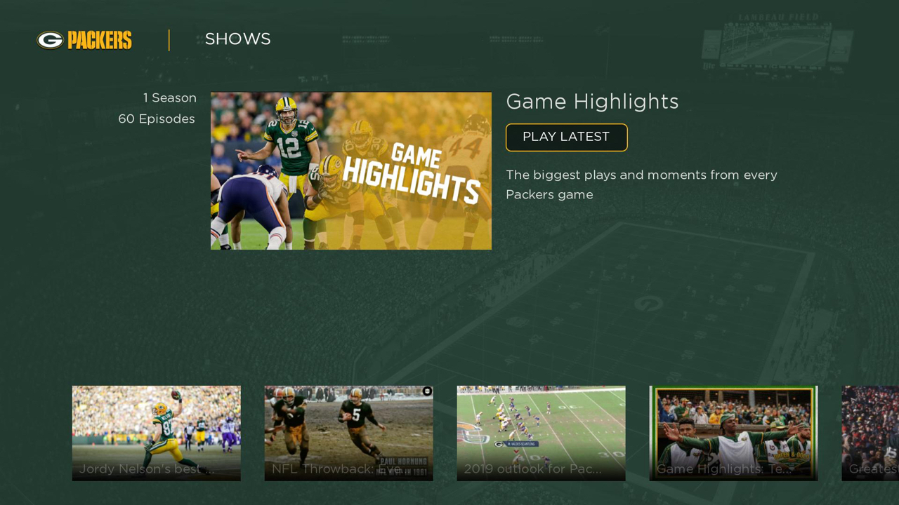 Packers TV App Roku Channel Store Roku