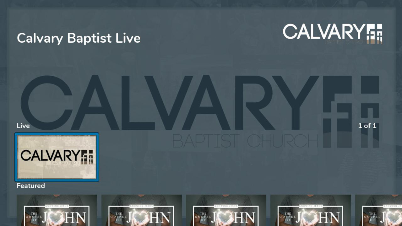 Calvary Eau Claire TV App Roku Channel Store Roku