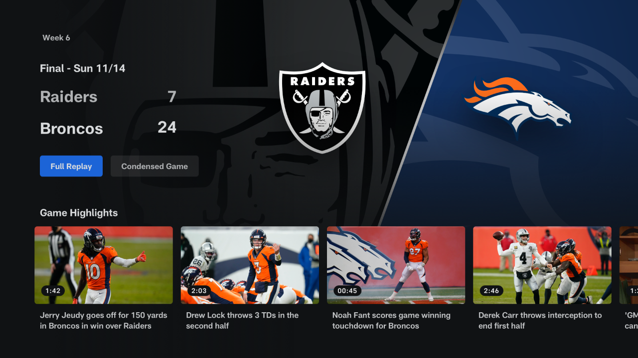 NFL TV App Roku Channel Store Roku