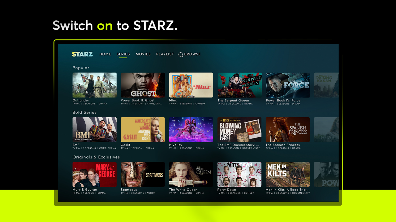 STARZ TV App Roku Channel Store Roku