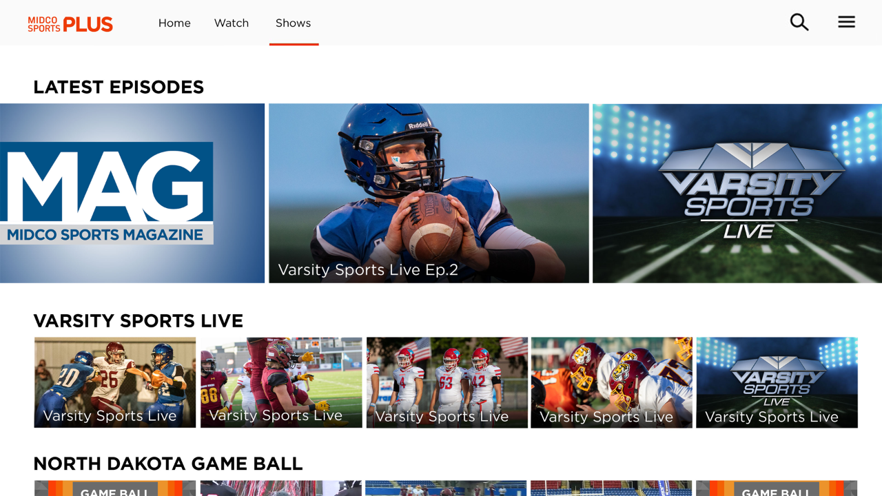 Midco Sports Plus TV App Roku Channel Store Roku