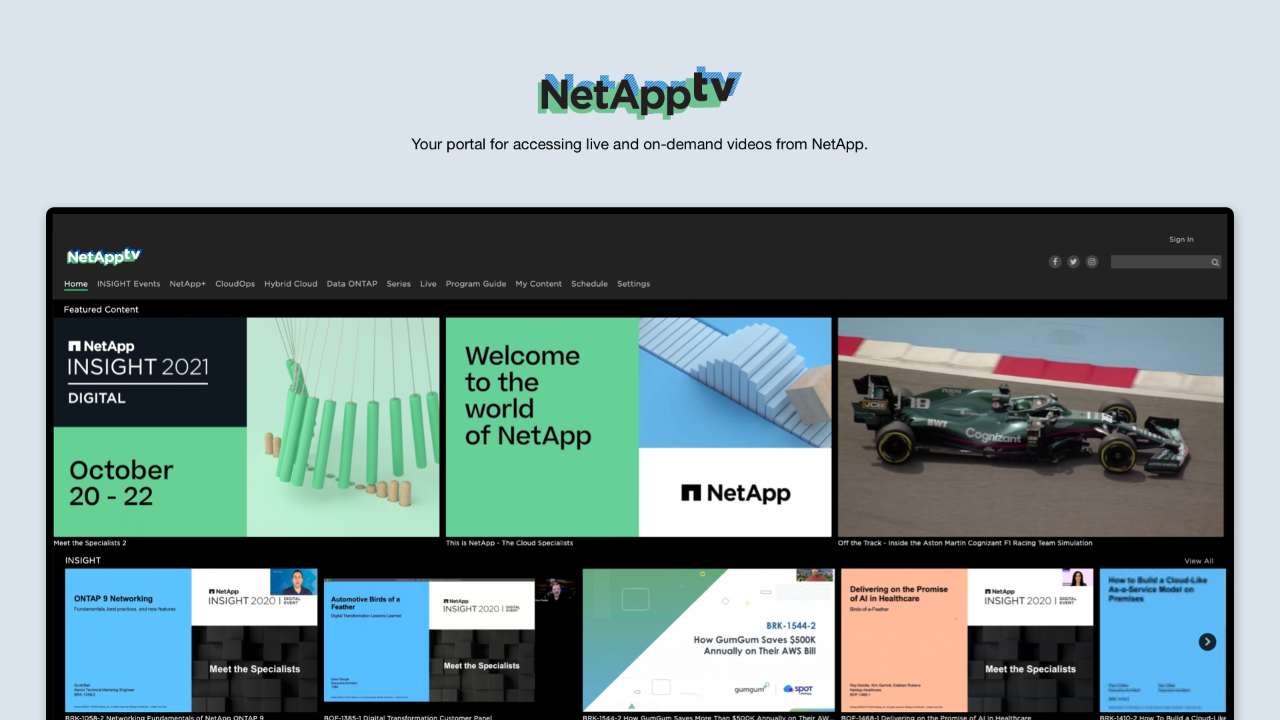 NetApp TV TV App Roku Channel Store Roku