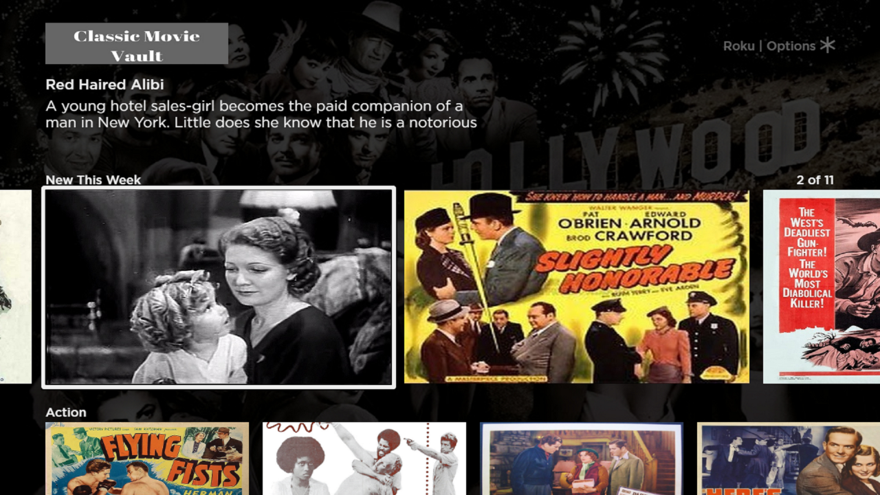 Classic Movie Vault TV App Roku Channel Store Roku
