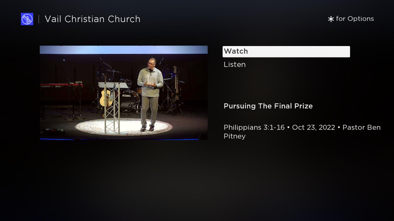 Vail Christian Church | TV App | Roku Channel Store | Roku