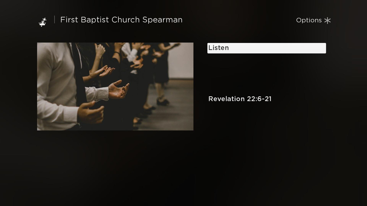 First Baptist Church Spearman | TV App | Roku Channel Store | Roku