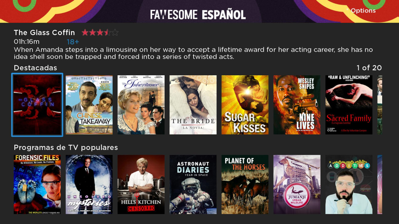 Spanish Movies & TV by Fawesome | TV App | Roku Channel Store | Roku