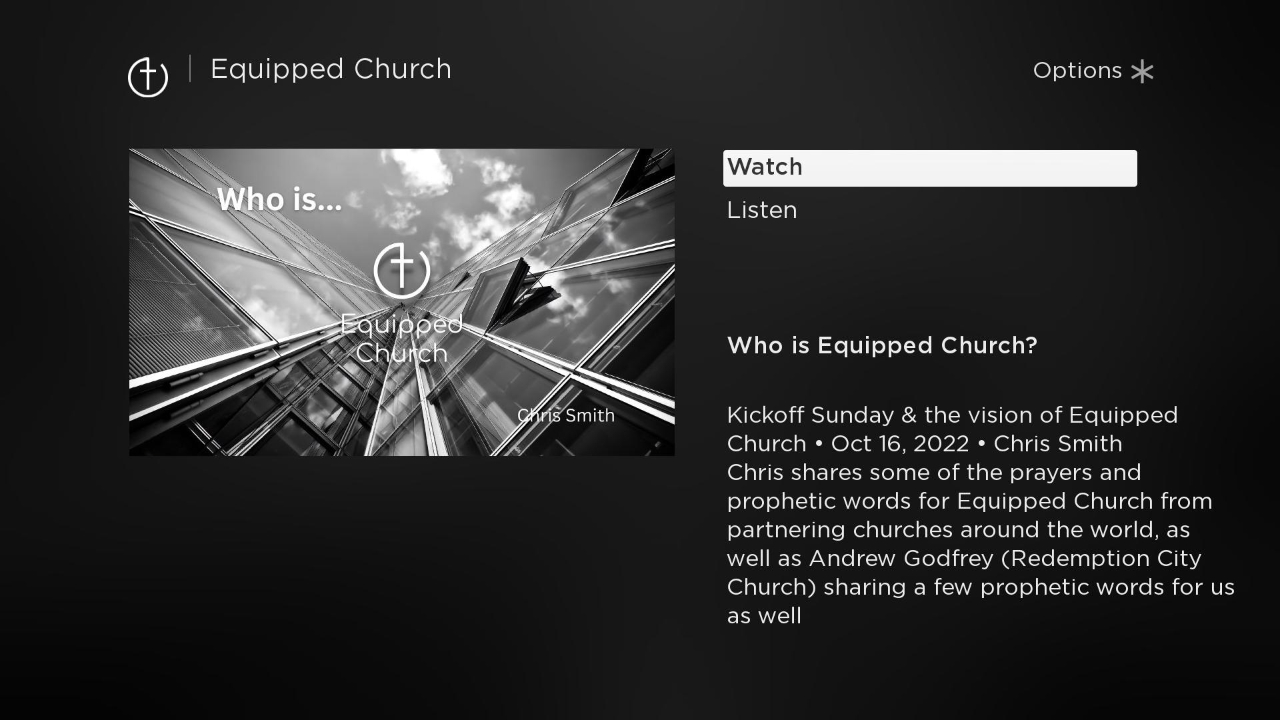 Equipped Church | TV App | Roku Channel Store | Roku