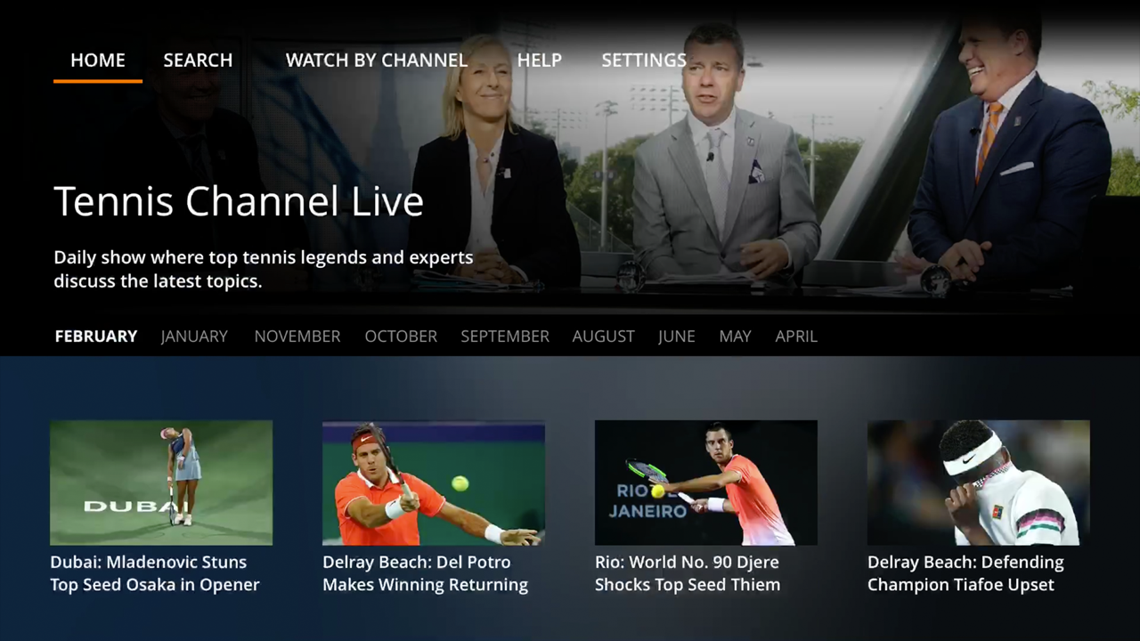 Tennis Channel TV App Roku Channel Store Roku