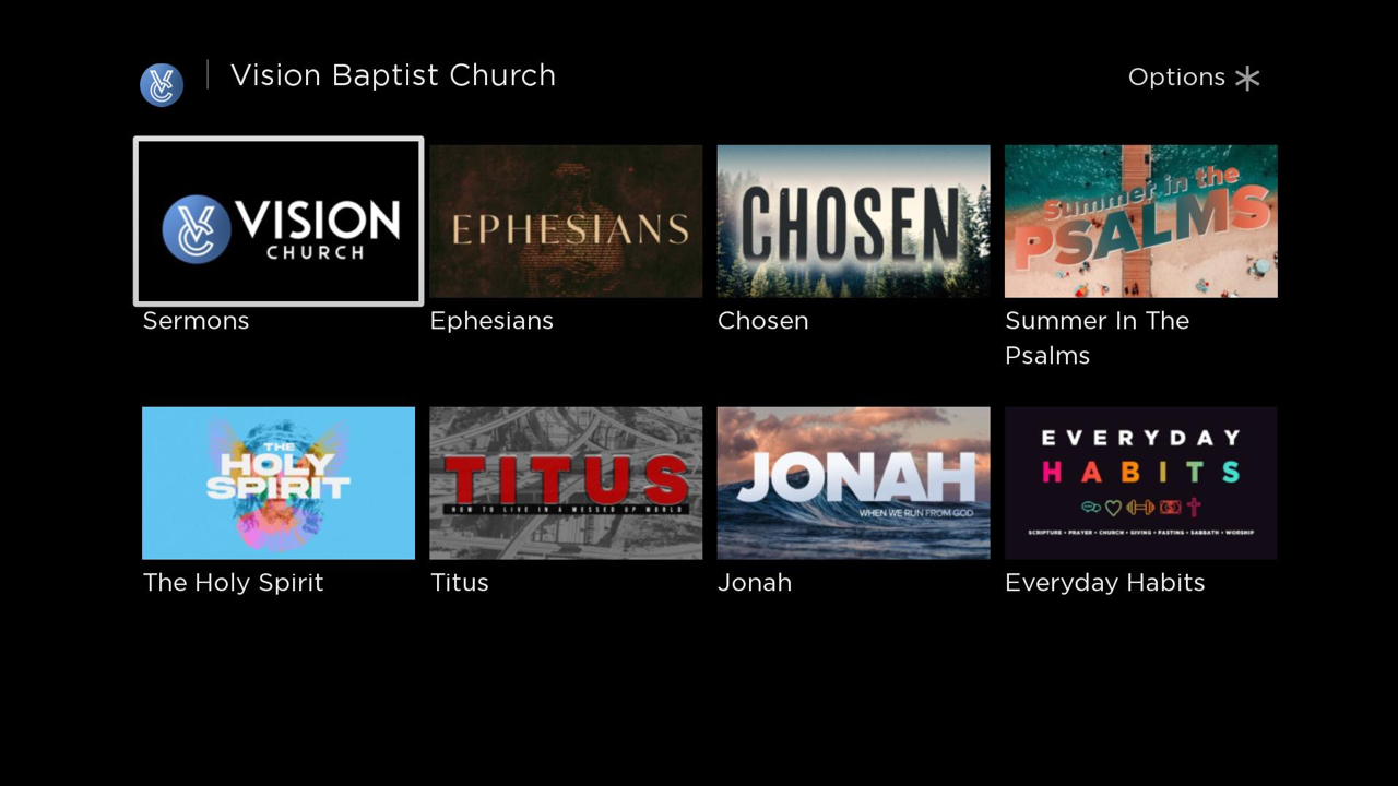 Vision Baptist Church | TV App | Roku Channel Store | Roku