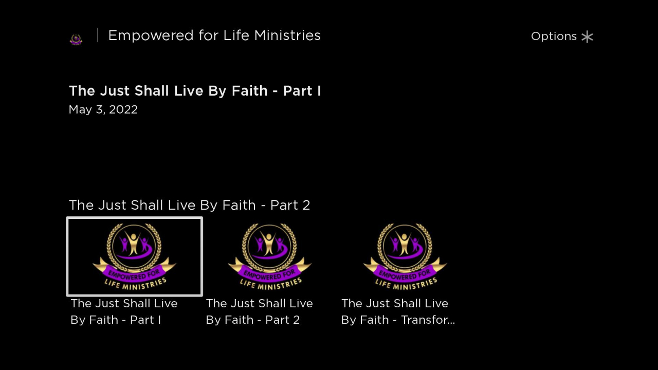 Empowered for Life Ministries TV App Roku Channel Store Roku