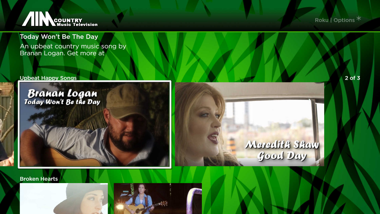 Aim Country Music Television TV App Roku Channel Store Roku