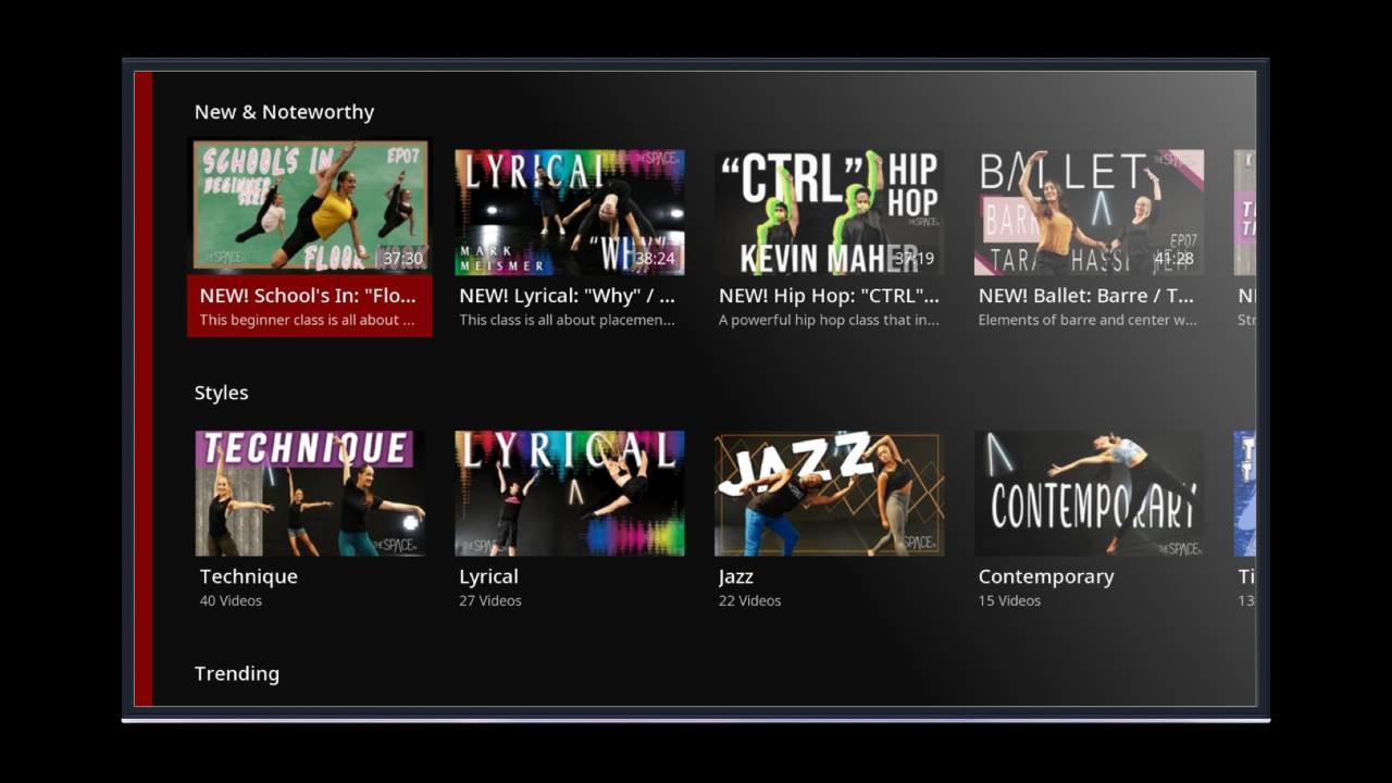 The Space TV: Dance Classes! | Roku Channel Store | Roku