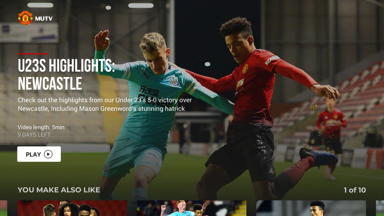 MUTV Manchester United TV Roku Channel Store Roku