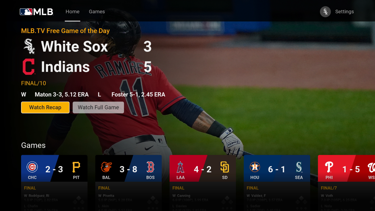 MLB Roku Channel Store Roku