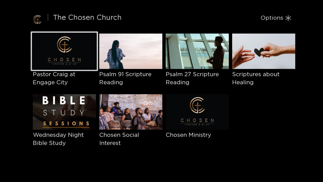 The Chosen Church | TV App | Roku Channel Store | Roku