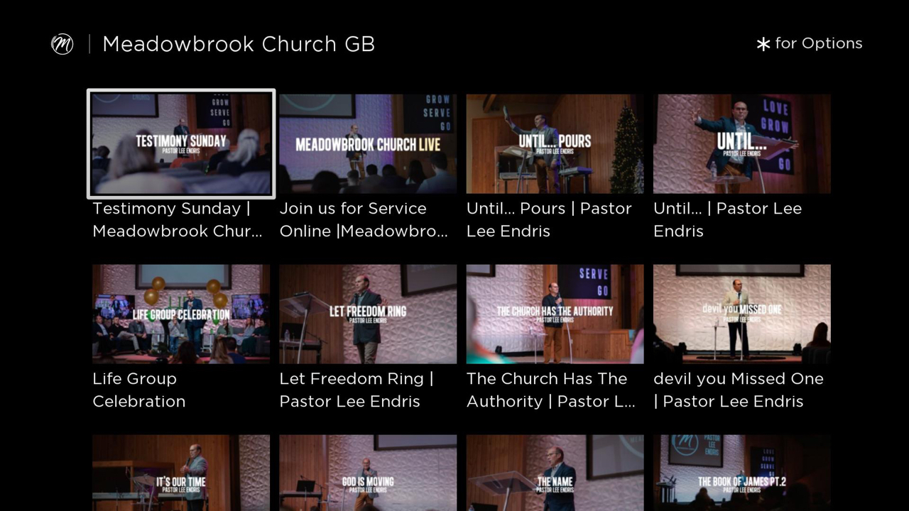 Meadowbrook Church GB | TV App | Roku Channel Store | Roku