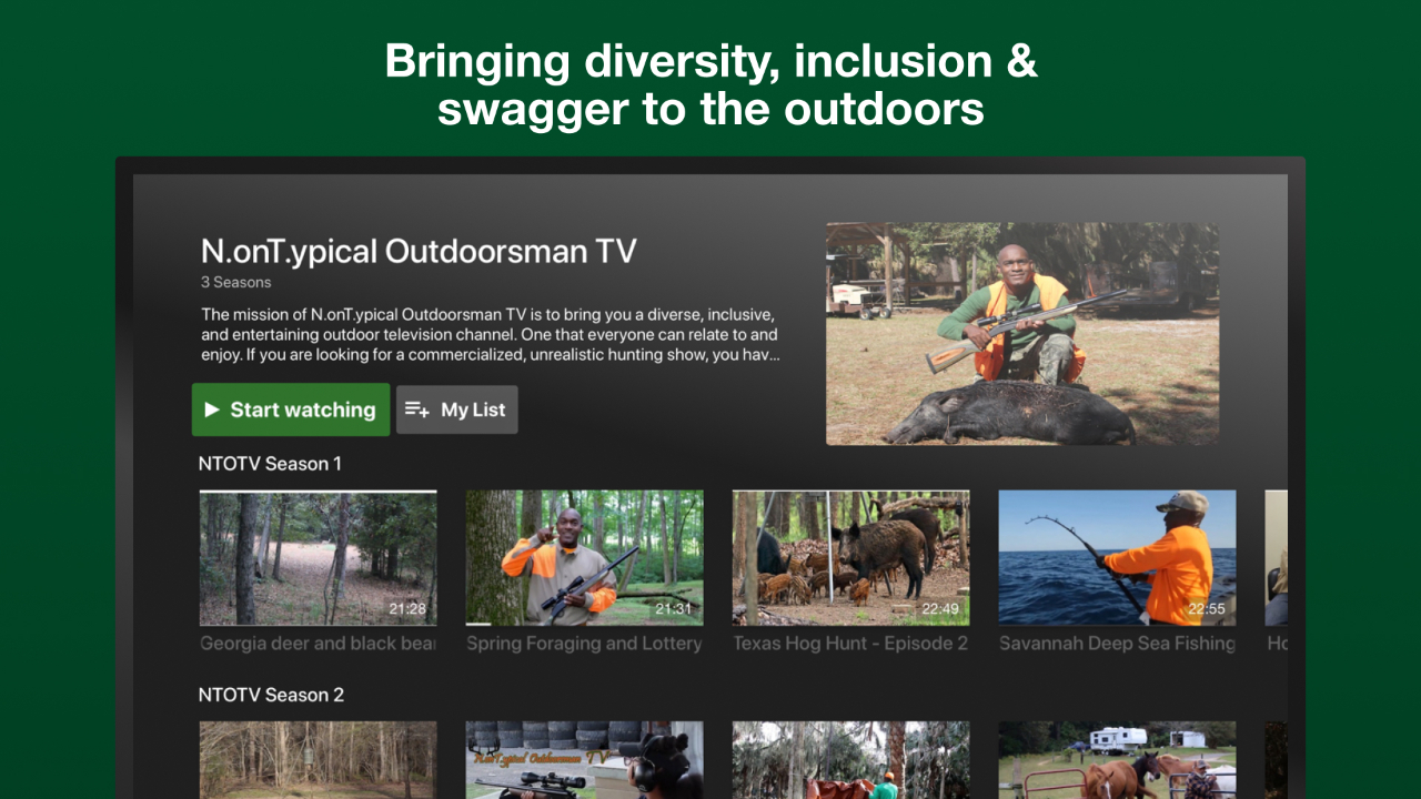 N.onT.ypical Outdoorsman TV TV App Roku Channel Store Roku