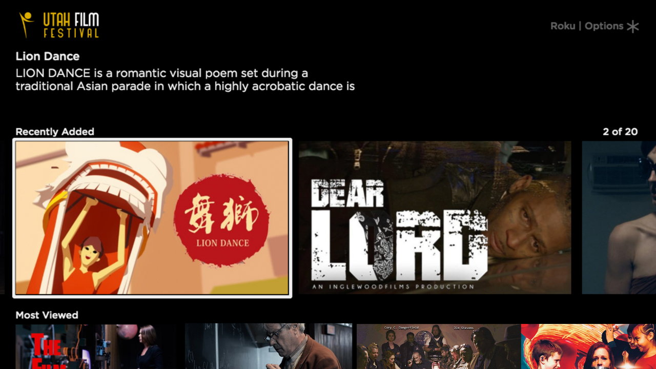 Utah Film Festival TV App Roku Channel Store Roku