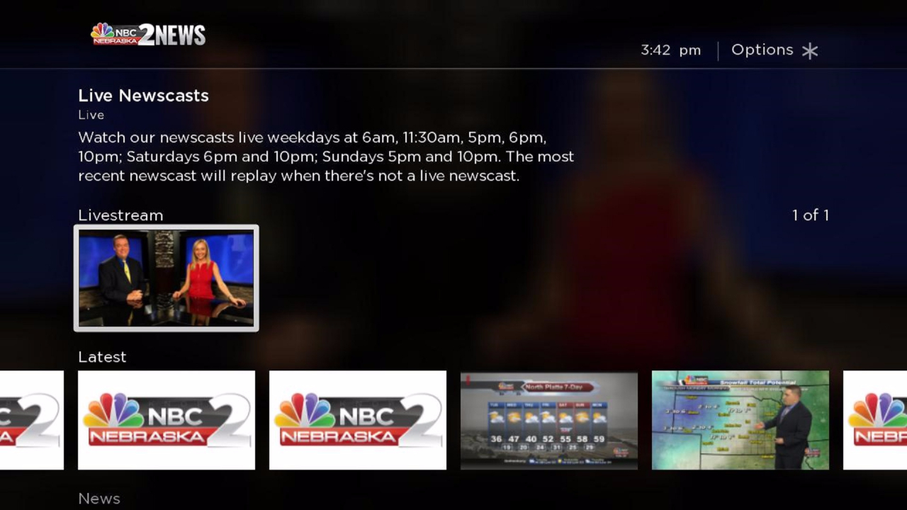 NBC Nebraska News 2 | TV App | Roku Channel Store | Roku