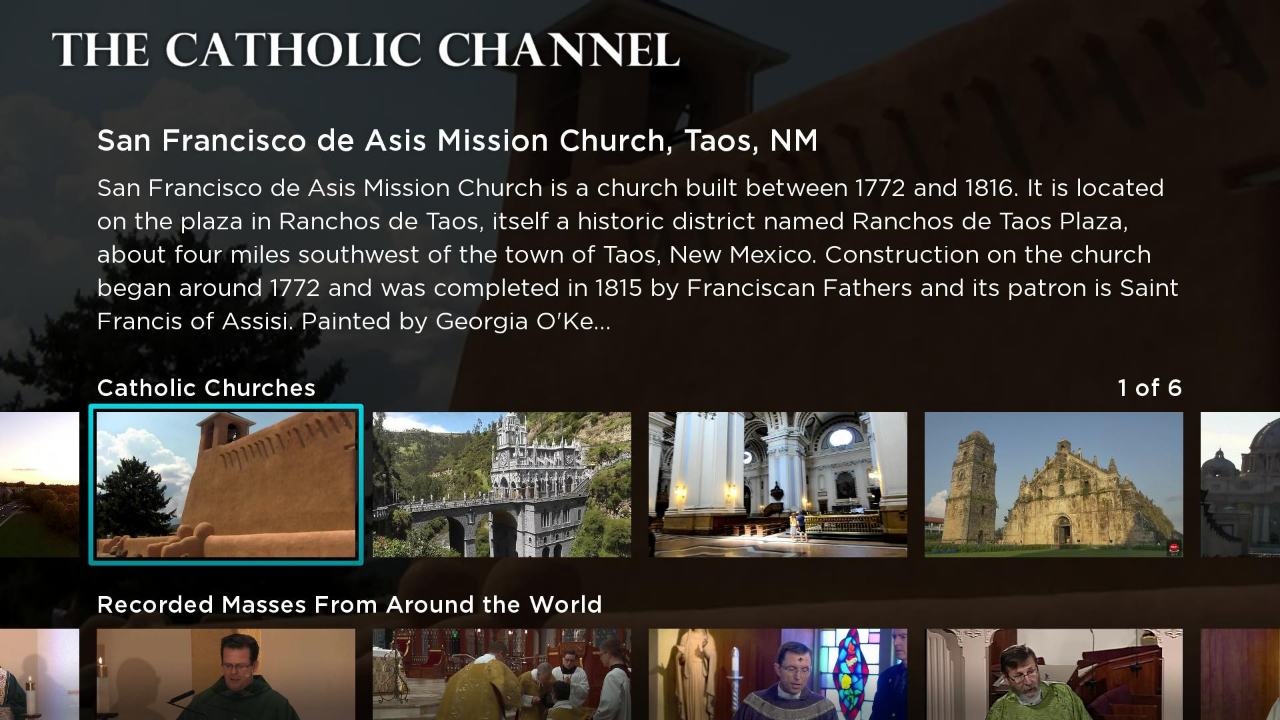 The Catholic Channel | TV App | Roku Channel Store | Roku