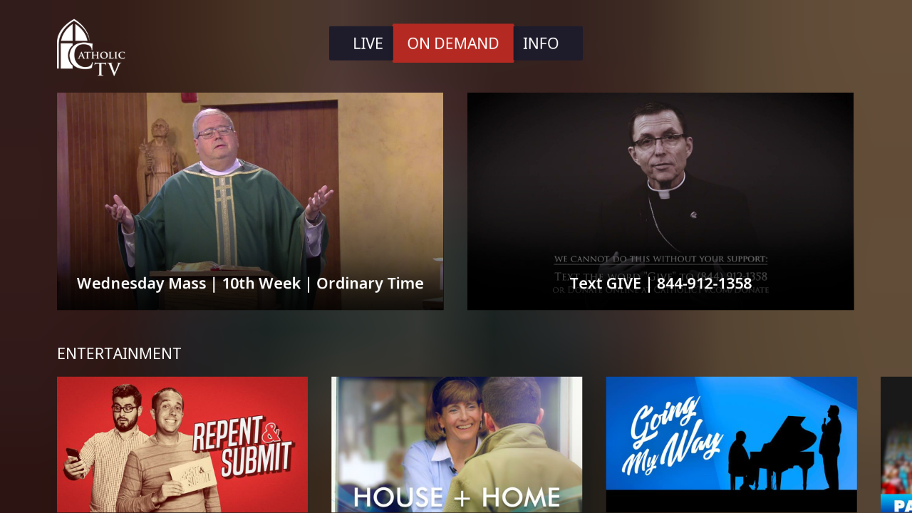 CatholicTV Network | TV App | Roku Channel Store | Roku