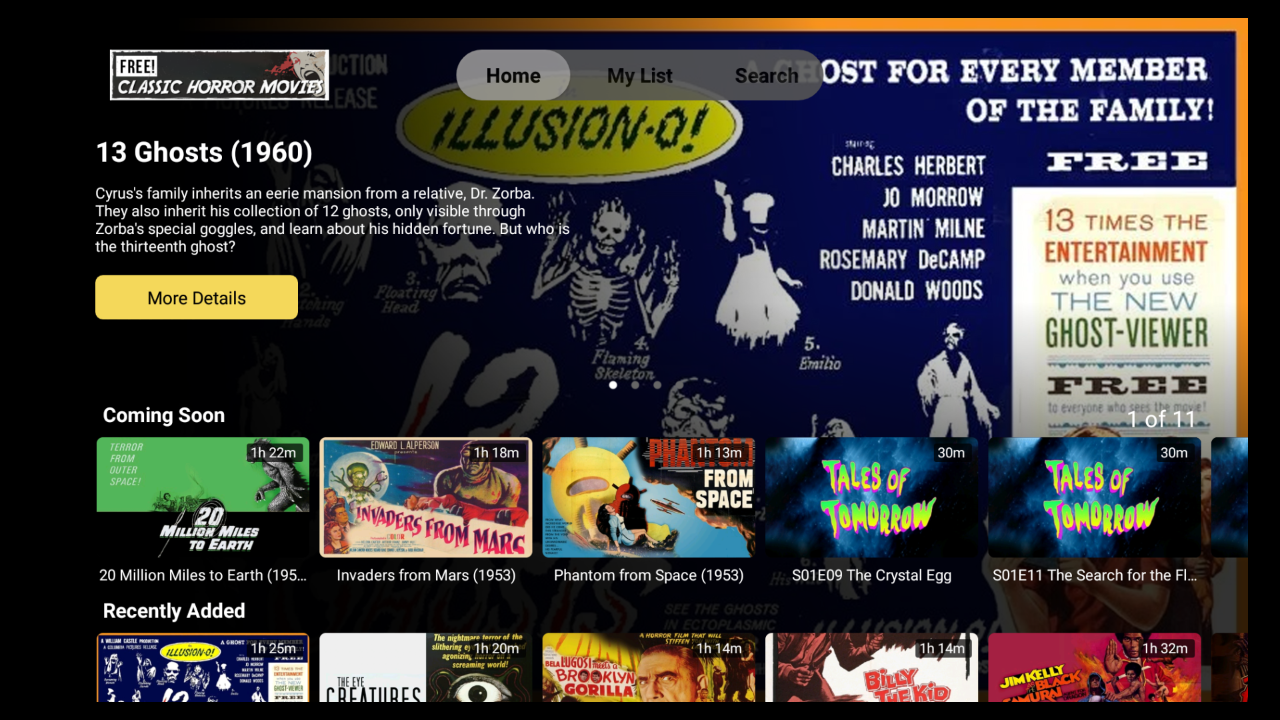 Free Classic Horror Movies | TV App | Roku Channel Store | Roku