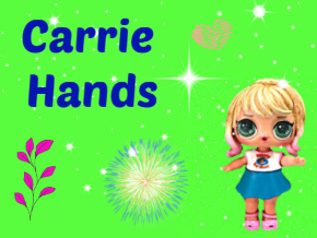 carrie hands lol surprise