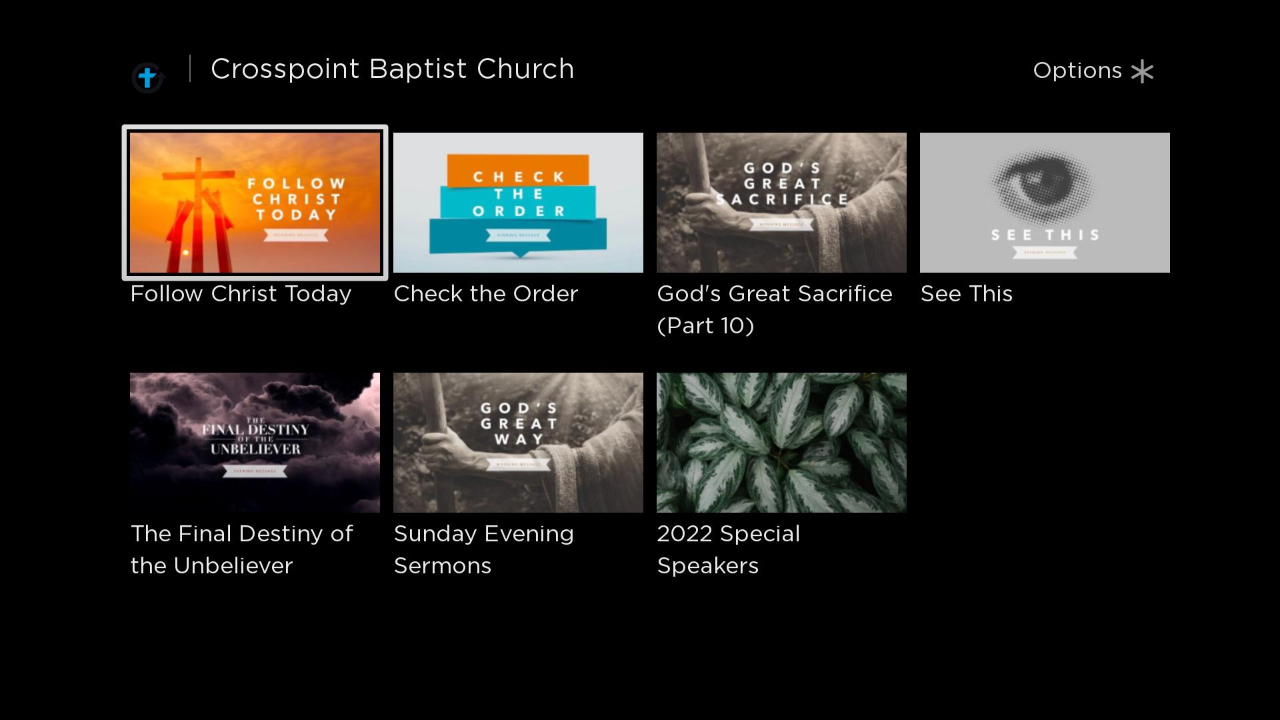 Crosspoint Baptist Church | TV App | Roku Channel Store | Roku