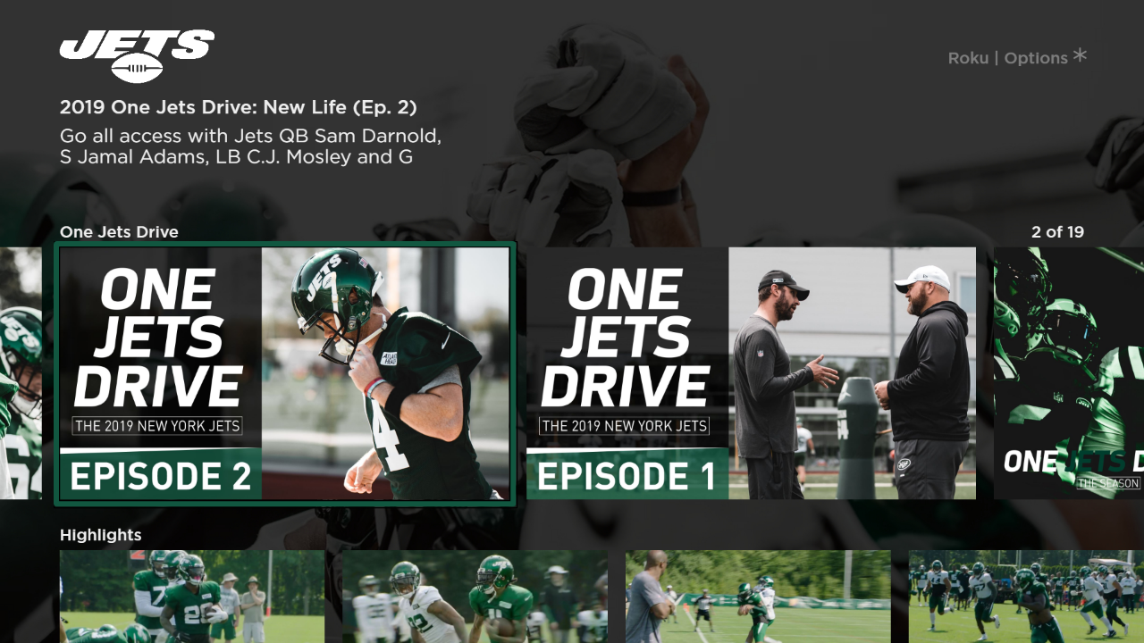 New York Jets TV App Roku Channel Store Roku