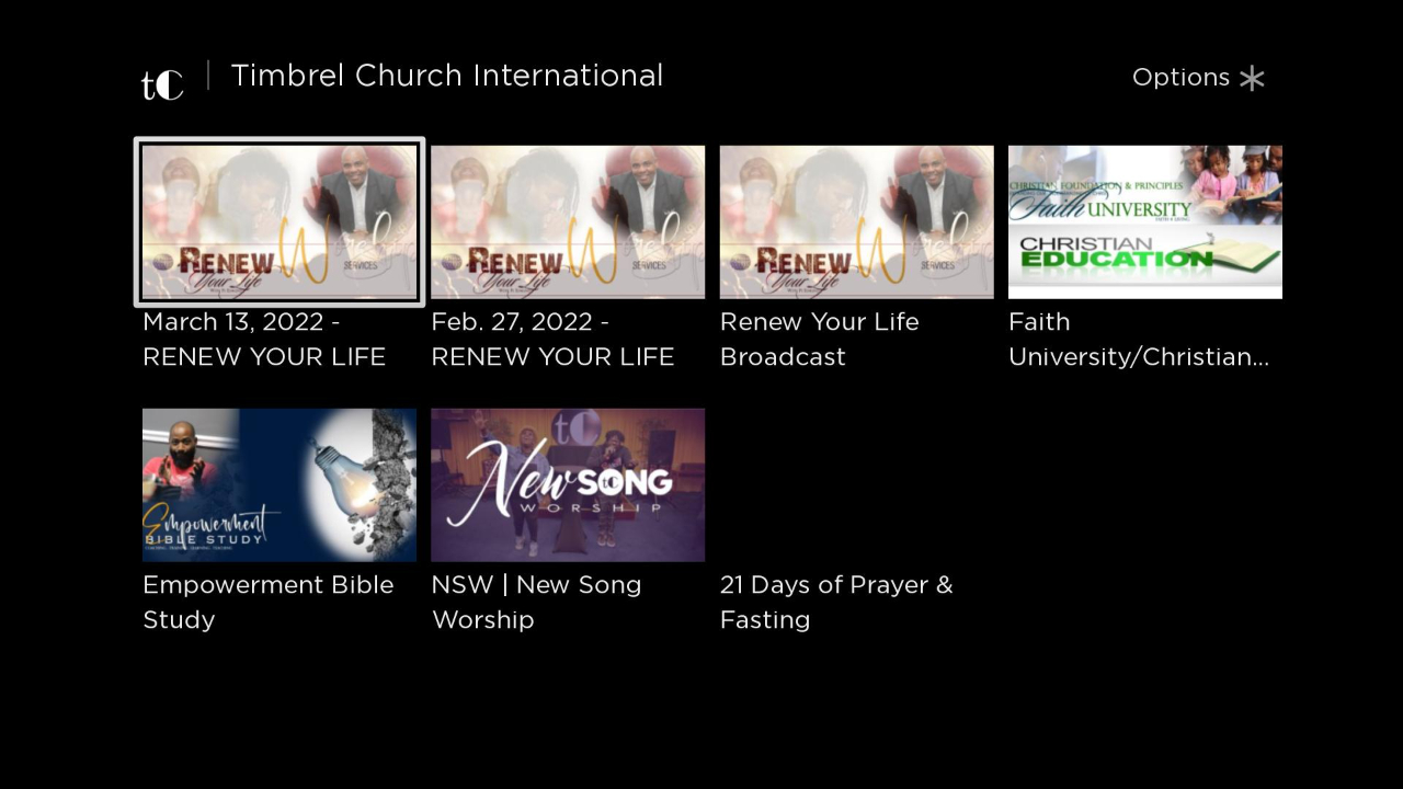 Timbrel Church International | TV App | Roku Channel Store | Roku