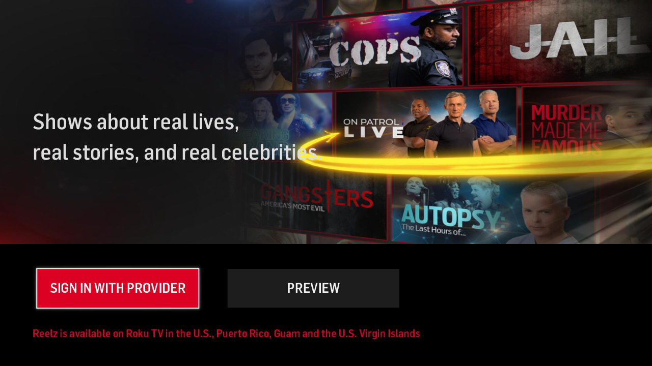 REELZ NOW TV App Roku Channel Store Roku