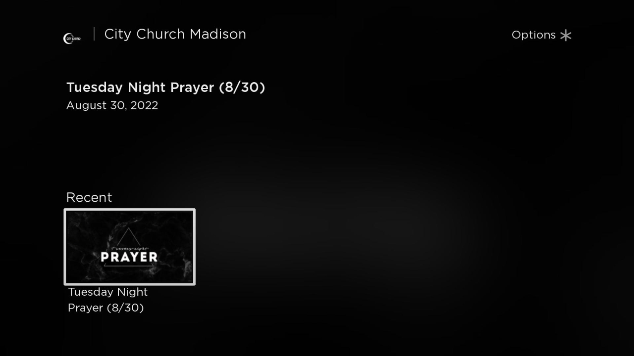 City Church Madison TV App Roku Channel Store Roku