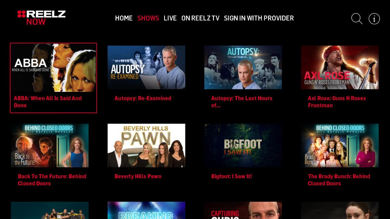 REELZ NOW TV App Roku Channel Store Roku
