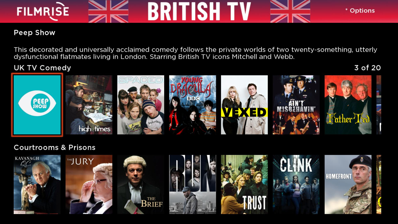 FilmRise British TV Roku Guide