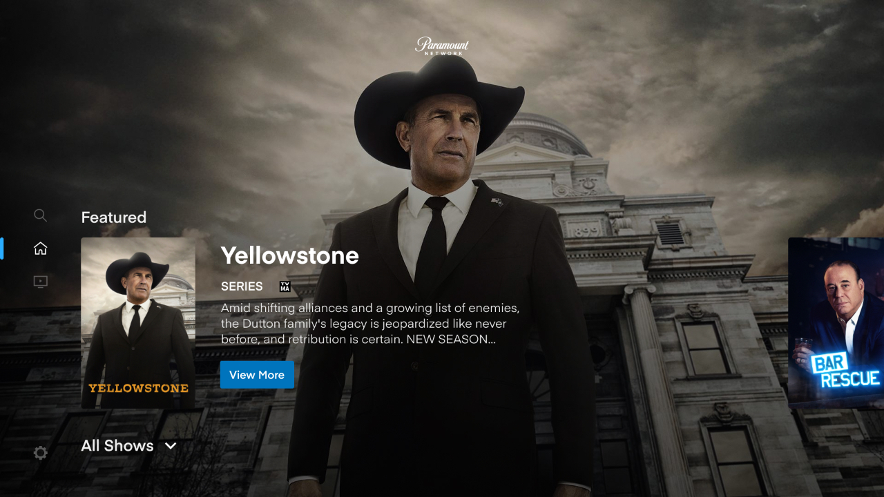 Paramount Network TV App Roku Channel Store Roku